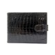 NEUF PORTE CHEQUIER NINA RICCI CLUB EN CUIR DE CROCODILE MARRON CHECKBOOK HOLDER