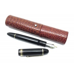 STYO PLUME MONTBLANC MEISTERSTUCK 149 DORE 115383 + ETUI FLORENCE EN CROCO 1125€