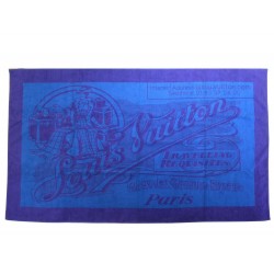 NEUF DRAP DE BAIN LOUIS VUITTON M92562 SERVIETTE PLAGE COTON BLEU NEW TOWEL 435€