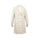 NEUF MANTEAU CHANEL P26008 L 42 EN TWEED BEIGE SOIE COTON NEW COAT VEST 6000€