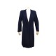 NEUF MANTEAU CHANEL P12494 L 42 EN LAINE BLEU MARINE NEW WOOL COAT VEST 6000€