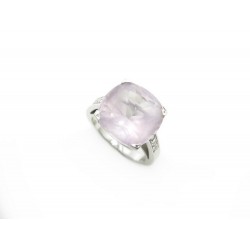 BAGUE MAUBOUSSIN GUEULE D'AMOUR 51 OR BLANC DIAMANTS AMETHYSTE AC1381 OCCASION