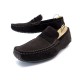 NEUF CHAUSSURES LOUIS VUITTON MOCASSINS 9 43 EN DAIM MARRON LOAFERS SHOES 560€