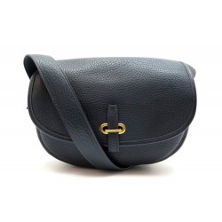 NEUF VINTAGE SAC A MAIN HERMES BALLE DE GOLF BANDOULIERE EN CUIR BLEU NAVY 6850€