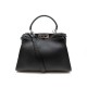 NEUF SAC A MAIN FENDI PEEKABOO MEDIUM 8BN290 BANDOULIERE CUIR GRAINE NOIR 3500€