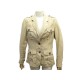 VESTE BURBERRY SAHARIENNE S 36 EN LIN BOUTONS POCHES LINEN JACKET VEST 1490€