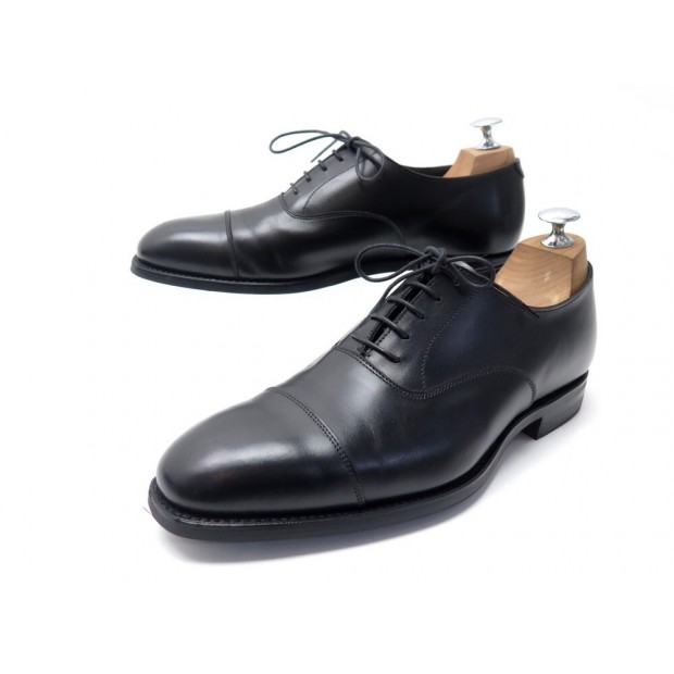 NEUF CHAUSSURES CROCKETT & JONES RICHELIEUS AUDLEY 6.5E 40.5 CUIR SHOES 535€