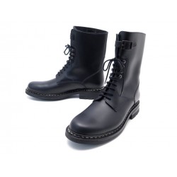 NEUF CHAUSSURES HESCHUNG BOTTINES SERGENT 7.5 41.5 EN CUIR NOIR BOOTS SHOES 650€