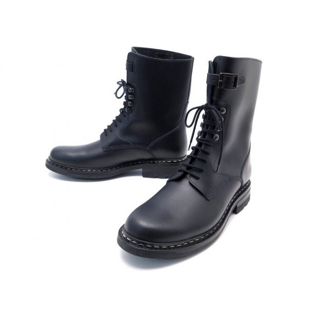 NEUF CHAUSSURES HESCHUNG BOTTINES SERGENT 7.5 41.5 EN CUIR NOIR BOOTS SHOES 650€