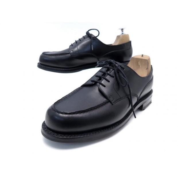 CHAUSSURES JM WESTON DERBY LE GOLF 640 8D 42 EN CUIR NOIR LEATHER SHOES 730€