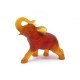 NEUF FIGURINE DAUM STATUETTE ELEPHANT AMBRE EN VERRE ORA?GE + BOITE NEW 360€