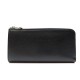 NEUF PORTEFEUILLE LONGCHAMP LE FOULONNE L3418021047 CUIR GRAINE NOIR WALLET 210€