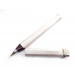 STYLO PLUME CARTIER TRINITY EN ARGENT MASSIF GUILLOCHE SILVER FOUNTAIN PEN 700€