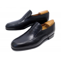 CHAUSSURES JM WESTON 693 8C 41.5 42 MOCASSINS CUIR NOIR EMBAUCHOIRS LOAFERS 685€