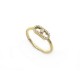 BAGUE MESSIKA MOVE UNO 04705 T48 EN OR JAUNE ET DIAMANTS + BOITE GOLD RING 880€