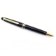 STYLO BILLE MONTBLANC MEISTERSTUCK CLASSIQUE DORE 10883 EN RESINE NOIR PEN 365€