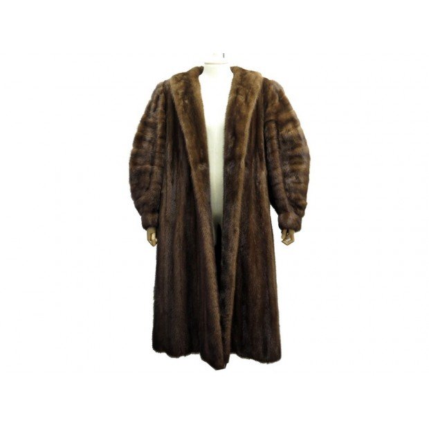 manteau yves saint laurent m 40 en fourure de
