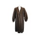 NEUF MANTEAU YVES SAINT LAURENT M 40 EN FOURRURE DE VISON MARRON MINK FUR COAT