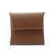 NEUF PORTE MONNAIE HERMES BASTIA EN CUIR EPSOM MARRON + BOITE NEW WALLET 184€