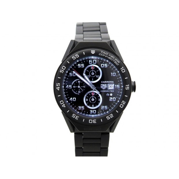 NEUF MONTRE TAG HEUER CONNECTED MODULAR SBF8A8013 45MM TITANE NOIR +BOITE 2690€