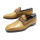 CHAUSSURES BERLUTI 10 44 MOCASSINS A BOUCLE EN CUIR CAMEL LEATHER LOAFERS 1280€