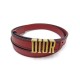 NEUF CEINTURE CHRISTIAN DIOR D-FENCE T80 EN CUIR ROUGE NEW RED LEATHER BELT 550€