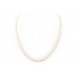 COLLIER DE 81 PERLES DE CULTURE 62 CM FERMOIR EN OR JAUNE 18K PEARLS NECKLACE