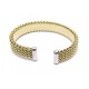 BRACELET MAILLE TAILLE 17 A 19 EN OR JAUNE 18K 34.5GR YELLOW GOLD JEWEL BANGLE