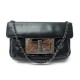 NEUF SAC A MAIN CHANEL POCHETTE FERMOIR LIGNE 2.55 BANDOULIERE CUIR NOIR 2800€