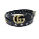 NEUF CEINTURE GUCCI GG 550094 T 100 EN CUIR NOIR NEW BLACK LEATHER BELT 455€