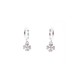 NEUF BOUCLES D'OREILLES DJULA PAIRE CREOLES TREFLE AM01851E OR & DIAMANTS 1060€