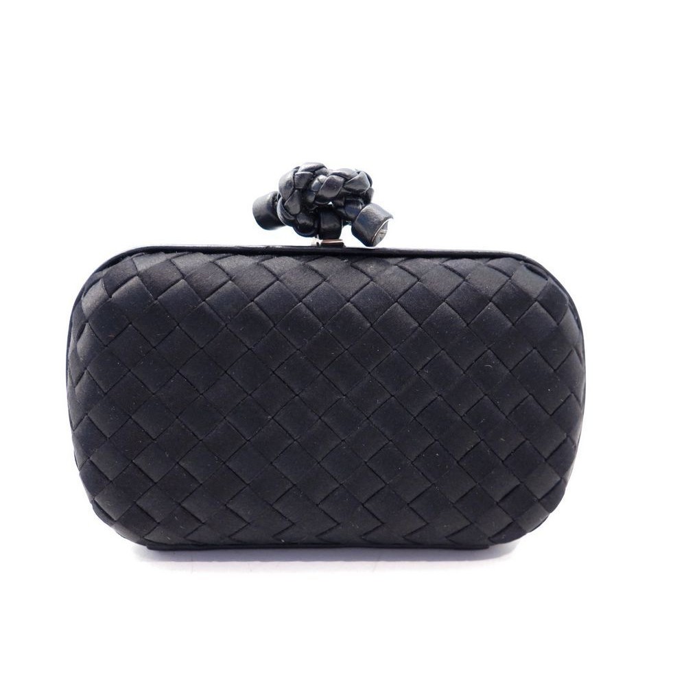 sac a main bottega veneta knot pochette en satin