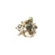 BAGUE CHANEL COMETE TAILLE 52 EN METAL DORE PERLES & STRASS + BOITE RING 580€