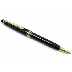 STYLO BILLE MONTBLANC MEISTERSTUCK CLASSIQUE DORE 10883 RESINE NOIR + ECRIN 365€