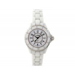 MONTRE CHANEL J12 H0968 33 MM DATE CERAMIQUE BLANC QUARTZ BOITE WATCH 4750€