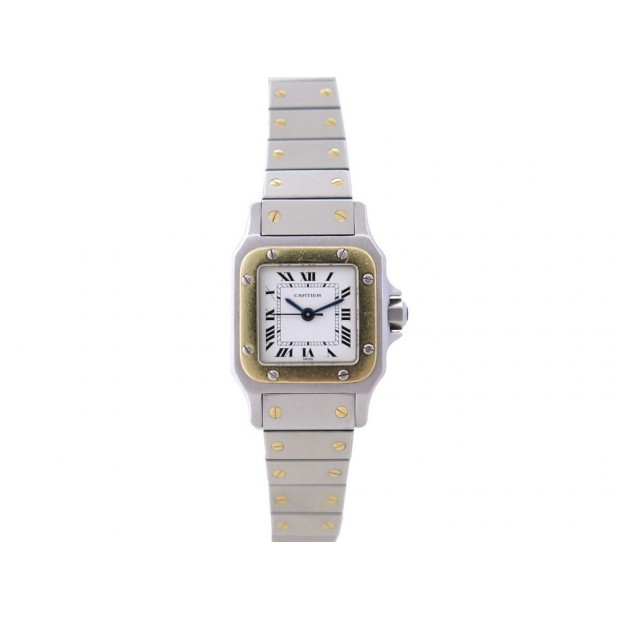 MONTRE CARTIER SANTOS GALBEE PM 24 MM OR 18K ACIER AUTOMATIQUE GOLD WATCH 5500€