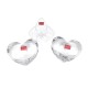 NEUF LOT DE 3 PRESSE PAPIERS BACCARAT COEUR ZINZIN ORCHIDEE CRISTAL + BOITE 580€