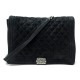 NEUF SAC A MAIN CHANEL BOY MAXI JUMBO CUIR SUEDE MATELASSE NOIR HAND BAG 5400€