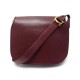 VINTAGE SAC A MAIN MUST DE CARTIER BESACE BANDOULIERE CUIR BORDEAUX BAG 1100€