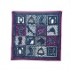 NEUF FOULARD HERMES LE BOUBOU H PETROSSIAN CARRE 65 EN COTON + BOITE NEW SCARF