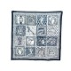 NEUF FOULARD HERMES LE BOUBOU H PETROSSIAN CARRE 65 EN COTON + BOITE NEW SCARF