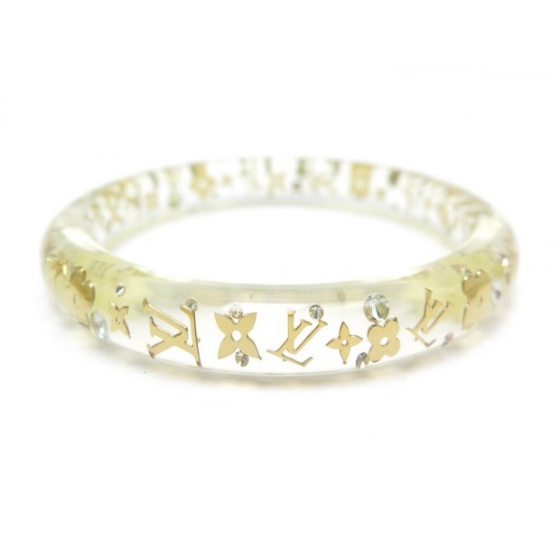 NEUF BRACELET LOUIS VUITTON INCLUSION PM MONOGRAM 18 CM TRANSPARENT + BOITE 390€