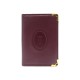 VINTAGE PORTE CARTES MUST DE CARTIER PAIEMENT VISITE CUIR BORDEAUX CARD HOLDER