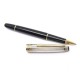 STYLO BILLE MONTBLANC MEISTERSTUCK SOLITAIRE DOUE ARGENT RESINE ROLLERBALL 530€