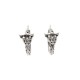 BOUCLES D'OREILLES GUCCI ANGER FOREST BULL HEAD EN ARGENT SILVER EARRINGS 485€