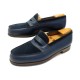 CHAUSSURES JM WESTON L'ETE INDIEN 180 5.5D 39.5 MOCASSINS CUIR & DAIM BLEU 765€