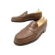 CHAUSSURES JM WESTON MOCASSINS 180 9C 43 CUIR GRAINE MARRON LOAFERS SHOES 620€