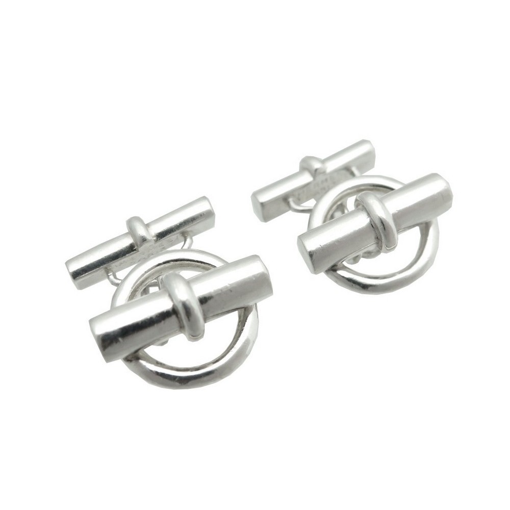 boutons de manchettes hermes chaine d'ancre en