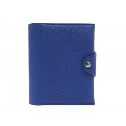 NEUF COUVERTURE DE CAHIER ULYSSE PM + RECHARGE CUIR TOGO BLEU BOOK COVER 257€