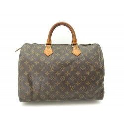 SAC A MAIN LOUIS VUITTON SPEEDY 35 M41107 TOILE MONOGRAM CANVAS HAND BAG 1030€